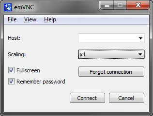 emVNC windows