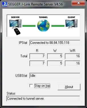Remote Server Tunnel Window