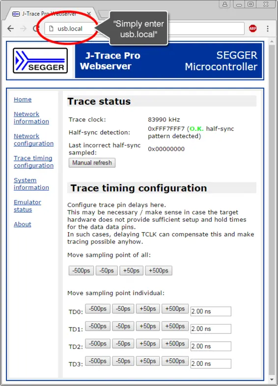 SEGGER J-Trace PRO using IP over USB SEGGER J-Trace PRO using IP over USB