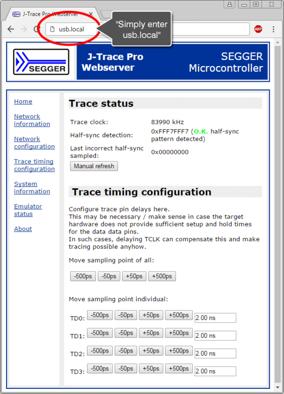 SEGGER J-Trace PRO using IP over USB SEGGER J-Trace PRO using IP over USB