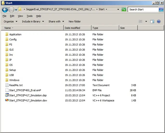 SEGGER - emIDE Project Folder