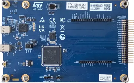 Product image of the eval board ST STM32U5G9J-DK2