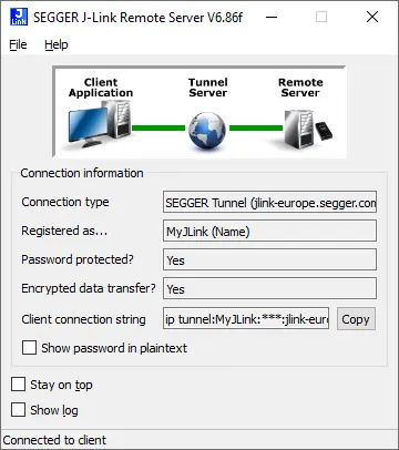 Remote Server Connected