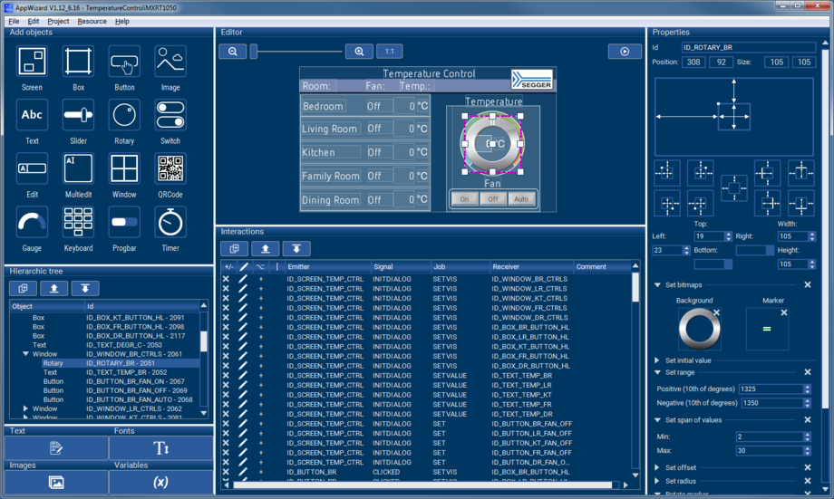 AppWizard Temperature Control AppWizard Temperature Control