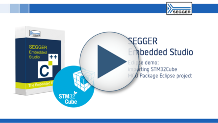 SEGGER Embedded Studio: Eclipse demo - Importing STM32Cube MCU Package Eclipse project