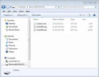 authorized flashing files before secure