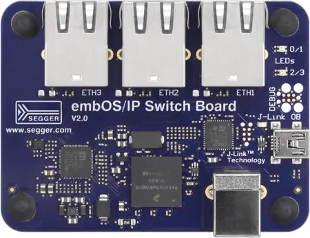SEGGER embOS/IP Switch Board