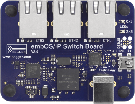 SEGGER embOS/IP Switch Board