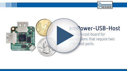 SEGGER emPower-USB-Host: The low-cost board for applications that require two USB-Host ports