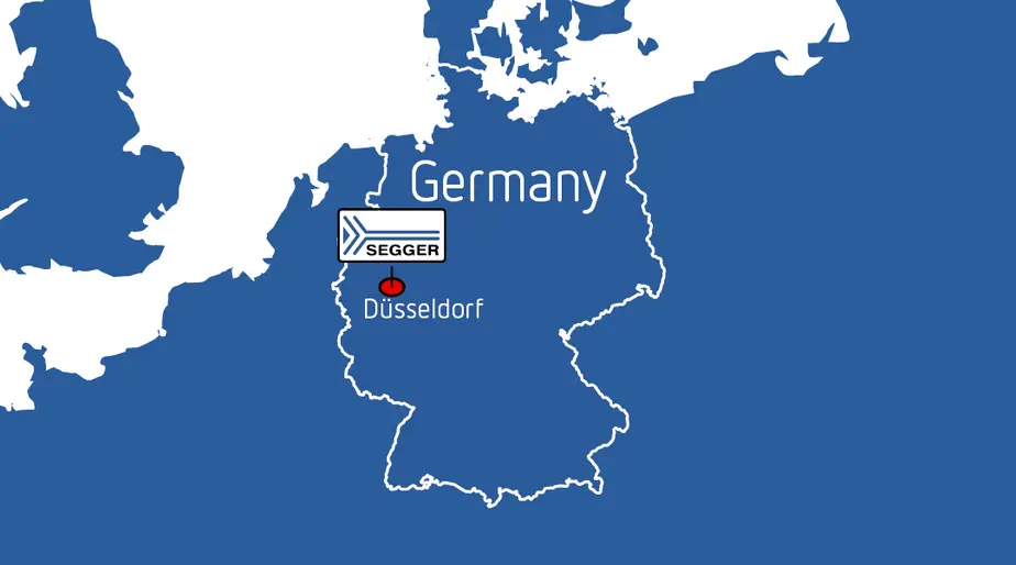 SEGGER HQ Headquarter on Map of Germany SEGGER HQ Headquarter on Map of Germany