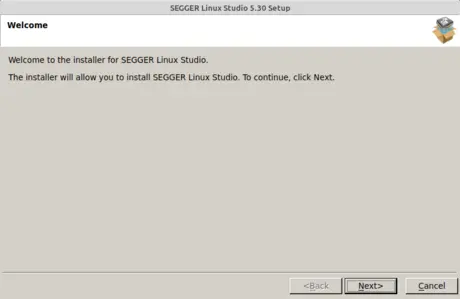 Linux Studio Setup (1/6) Welcome Screen Linux Studio Setup (1/6) Welcome Screen