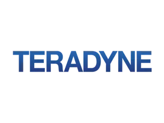 The image features the word "TERADYNE" in bold, blue letters against a white background, representing the brand's logo.