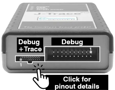 J-Trace connector layout