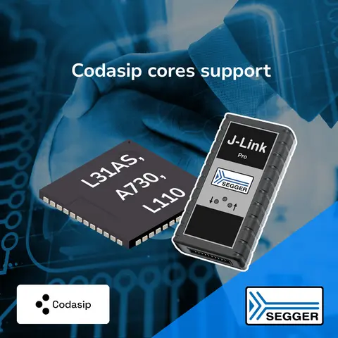 Codasip processor with J-Link device