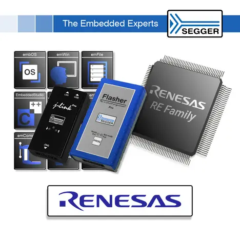 SEGGER Portfolio Coworkability with Renesas