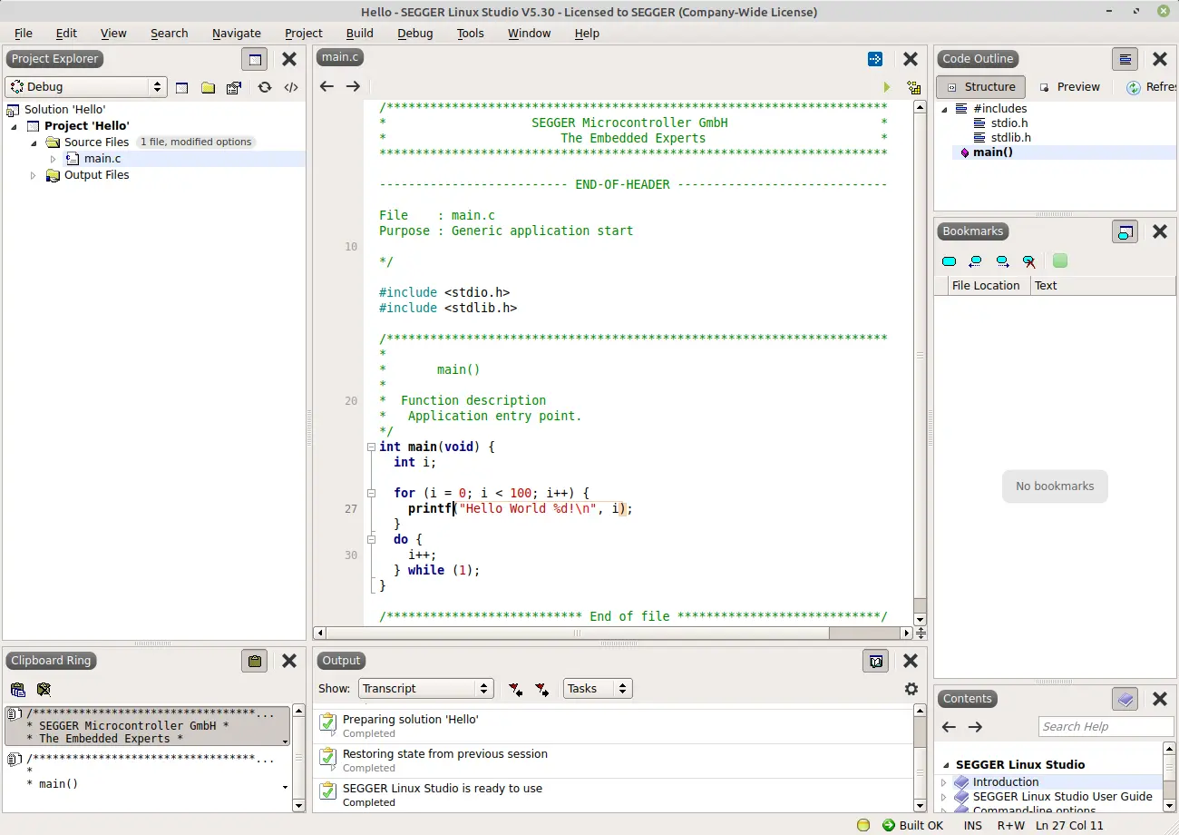 Linux Studio Getting Started (1/2) Linux Studio Getting Started (1/2)