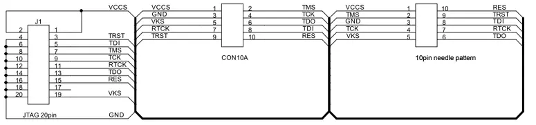 10-Pin Needle Adapter Schematics