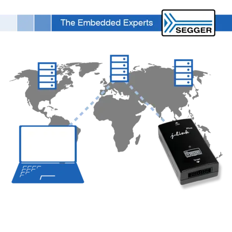 J-Link and Flasher can be accessed remotely via a world wide tunnel server network J-Link and Flasher can be accessed remotely via a world wide tunnel server network