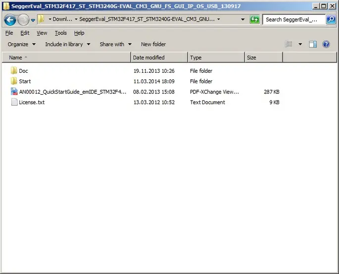 SEGGER - emIDE Project Folder