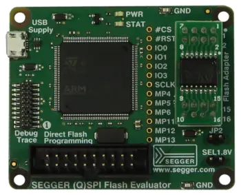 SEGGER (Q)SPI Flash Evaluator Product photo of the SEGGER (Q)SPI Flash Evaluator