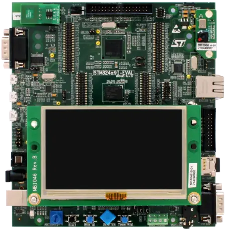 Product image of the eval board ST STM32F429I-Eval