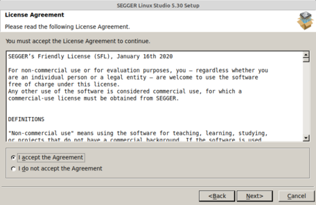 Linux Studio Setup (2/6) License
