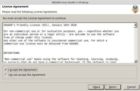 Linux Studio Setup (2/6) License