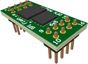 Adapter board for SON/DFN 8×6, 6×5, 4×4, 3×4, 3×2, 3D