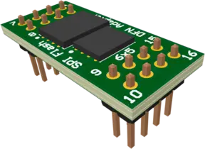 Adapter board for SON/DFN 8×6, 6×5, 4×4, 3×4, 3×2, 3D