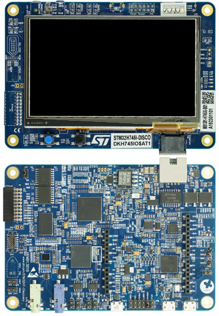 ST STM32H745-Discovery evaluation board