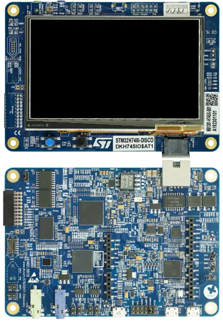 ST STM32H745-Discovery evaluation board