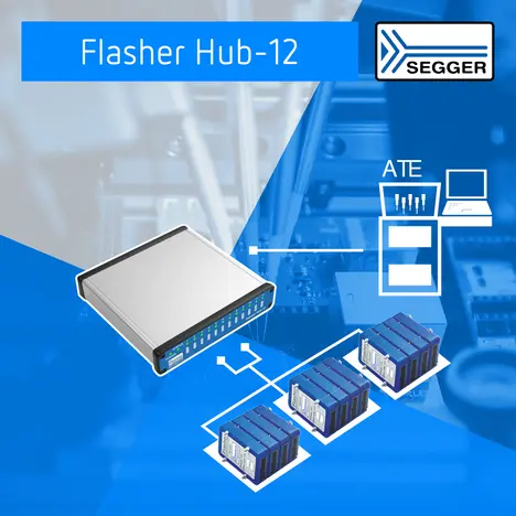 Flasher Hub-12 high-speed ISP gang programmer Flasher Hub-12 high-speed ISP gang programmer