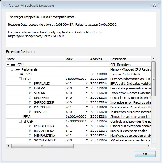 ozone exception reason