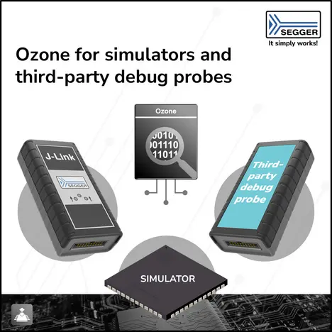 PR Graphic: Ozone and GDB Ozone icon next to simulator chip