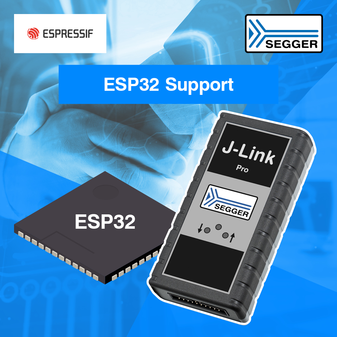 Segger j links now support espressif esp32 devices with risc v cores