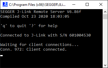 J-Link Remote Server Command Line application