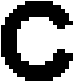 Standard black on white character